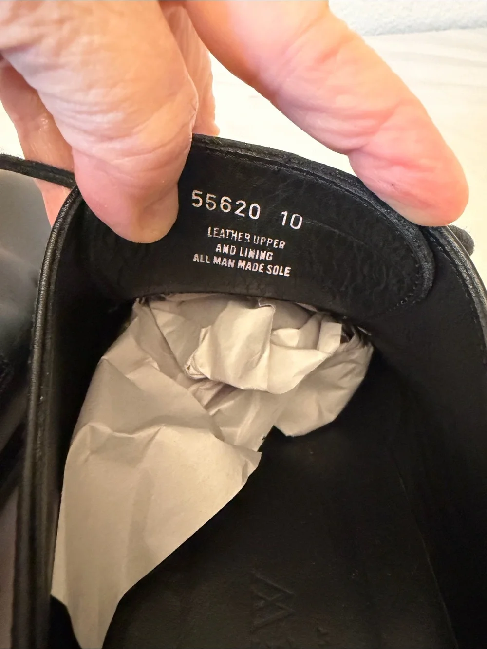 J. Crew Black Leather Derby Shoes for Men Sz 10